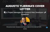 Cover letter presentation: Augusto Tijerina