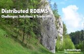 Distributed RDBMS: Challenges, Solutions & Trade-offs