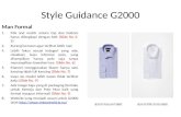 Style guidance g2000