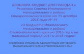 Бюджет Ипатовского муниципального района СК 2016-2018