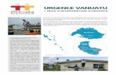Urgence Vanuatu - 1 mois d'intervention