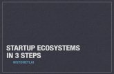 Startup Ecosystems in 3 Steps