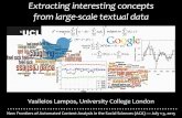 Extracting interesting concepts from large-scale textual data