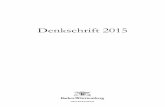 Denkschrift 2015