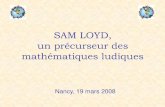 Sam Loyd, un précurseur des mathématiques ludiques
