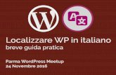 Localizzare WordPress in italiano: breve guida pratica