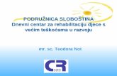 PODRUŽNICA SLOBOŠTINA Dnevni centar za rehabilitaciju djece s ...