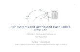 P2P Systems and Distributed Hash Tables