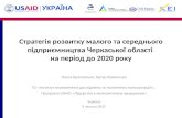 Стратегія розвитку малого та середнього підприємництва Черкаської області на період до 2020 року