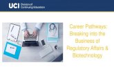 Career Pathways: Breaking into the Business of Regulatory Affairs ...
