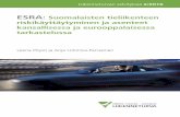 ESRA: Suomalaisten tieliikenteen riskikäyttäytyminen ja asenteet ...