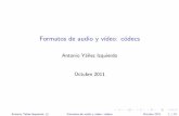 Formatos de audio y vídeo: códecs