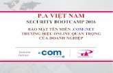 Nguyễn Đình Trí - Bảo mật tên miền.COM/.NET - Thương hiệu Online quan trọng của các công ty
