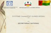 SYSTEME CountrySTAT GUINEE-BISSAU Douala, 3 - 7 Décembre 2012