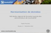 Harmonisation de données Douala, 3 - 7 Décembre 2012