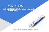 YGS-LYS Sınavı Veli ve Öğrenci Bilgilendirme Seminer Sunusu