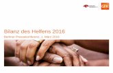 Bilanz des Helfens 2016