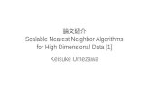 Scalable nearest neighbor algorithms for high dimensional data