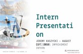 Jeremy Kaszycki_Intern Presentation