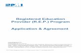 R.E.P. Application and Agreement