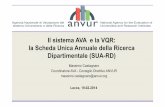 Il sistema AVA e la VQR: la Scheda Unica Annuale della Ricerca ...