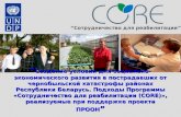 Создание условий для социально-экономического развития в пострадавших от чернобыльской катастрофы