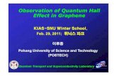 (Microsoft PowerPoint - Graphene and Quantum Hall - HJLee [\310 ...