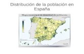 Distribución de la población en España