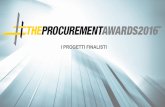 The Procurement Awards 2016 - Progetti Finalisti