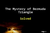 The Solved Mystery of Bermuda Triangle