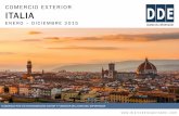 Informe estadístico del comercio exterior de Italia 2011 - 2015