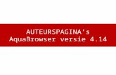 AquaBrowser versie 4.14 auteurspagina's