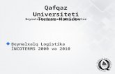 International Logistics - Beynəlxalq logistika (in Azerbaijani language)