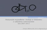 Statystyki wypadków rowerowych w Gdańsku 2007-2013