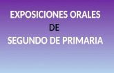 Exposiciones orales 2º EP. CEIP Pinocho. 15/16