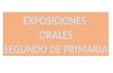 Exposiciones orales 2º EP. CEIP Pinocho. 2015/16