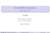 Extensible Exception