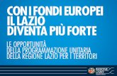 Fondi europei: l'impegno della Regione in provincia di Rieti
