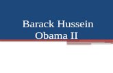 Barack hussein obama II