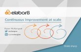 Continuous improvement at scale - Agile Australia - 20-06-2016