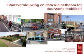 Stadsvernieuwing en data als hefboom tot duurzame mobiliteit