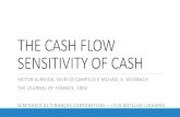 The cash flow sensitivity of cash