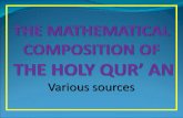 002 the  composition (mathematical) of  the holy qur’an part 3