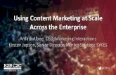 Content Marketing At Scale Across The Enterprise: A Roadmap