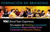 Formación en branding brand team experience