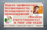 неделя профилактики правонарушений гбоу Школе №1228
