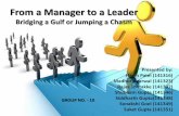 From a manager to a leader -bridging a gulf or jumping a chasm