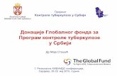 Donacije globalnog fonda za program kontrole tuberkuloze u srbiji   maja stosic