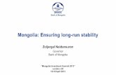 2013, PRESENTATION, Developing Mongolia’s capital markets How will the role of the government and the central bank aid this, Zoljargal Naidansuren