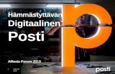 Affecto Forum 2015 - Sami Masala (Posti): Hämmästyttävän digitaalinen posti